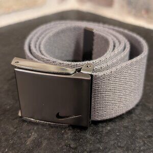 Share Nike Men's Single Web Light Gray Golf Belt 47" long X 1.50" wide